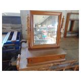 Dressing mirror with drawer