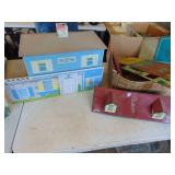 Vintage metal doll houses