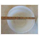 Pyrex and Fire King mixing bowls