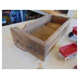 Small Wooden Drawer with Miniature Radio Flyer Pieces