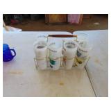 Selection of Frosted Glasses in Carrier