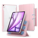 ESR for iPad Air 13 Inch Case (2025/2024) M3/M2 with Pencil Holder, Removable Magnetic Cover, Vertical Stand, Fully Supports Pencil Pro and Pencil(USB-C), Rebound 360 Series, Pink - Retail: $40