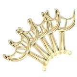 Ceiling Fan Blades Arms Replacement, 5 Pcs 52 Fan Blade Replacement Parts Mounting Bracket Kit for Replacing the Worn Fan Blades, Gold - Retail: $27'