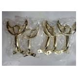 Ceiling Fan Blades Arms Replacement, 5 Pcs 52 Fan Blade Replacement Parts Mounting Bracket Kit for Replacing the Worn Fan Blades, Gold - Retail: $27'