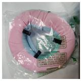 Sponge Core Dog Cone, Inflatable Dog Cone Collar Alternative, Dogs Donut Collar After Surgery, Soft Cone for Large Medium Small Dogs to Stop Licking, No Inflation Required, Clear View(Size 7, Pink) - 