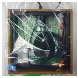 Industrial Small Pendant Lighting, Farmhouse Kitchen Island Hanging Lamp with Cord, Wood+Metal,1 Light E26 Fixture for Dining Room Bedroom Hallway Entryway,9.5 inch - Retail: $33