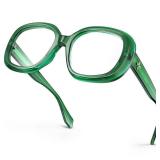 Oversized Round Computer TR90 Blue Light Blocking Glasses for Women Men Lavinia