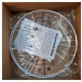 Set of 2 Pure White Linen Drum Lamp Shade 13 Top x 13' Bottom x 10' High (Spider) Contemporary Lamp Shades for Table Lamps & Bedside Lamps Replacement Lampshade - GO&SO - Assembly is Required - Retail