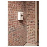 Architectural Mailboxes Designer Galvanized Steel, Locking Wall Mount Mailbox, White with Satin Nickel - Retail: $35