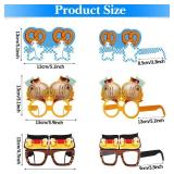 24 Pieces October Festival Party Decorations Bavarian Beer Festival Paper Eyeglasses Funny Photo Booth Props Glasses for German Theme October Festival Party Favors Supplies - Retail: $6