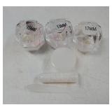 Set of 3 Realistic Vampire Fangs Teeth - Fake Vampire Fang for Adults & Kids - Scarecrow Demon Werewolf Dracula Halloween Costume Cosplay Apparel Fangs - Retractable Wolf Fake Sharp Teeth Accessories 