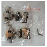 2 Pack 1 Pair 1-1/4 inch Overlay Soft Close Cabinet Hinges for Kitchen, Stainless Steel Three-Way Adjustable, Concealed Self-Closing Door Hinges - Retail: $6