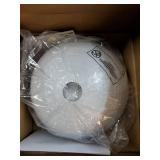 2 Pack Hammered Pendant Lights, 12 Modern Metal Dome Hanging Lamp Solid Wood Pendant Light Fixtures for Kitchen Island, Farmhouse, Dining Room, Sink, Bedroom, Hallway, Nordic White - Retail: $78'