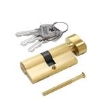 Solid Brass Lock Cylinder with 3 Brass Keys 63mm Door Lock Cylinder Replacement - Retail: $22