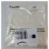 CSheer White Valances for Windows 2 Pack, Small Window Curtains for Living Room Bathroom Cafe Laundry Basement, Modern Top Dual Rod Pocket Voile Curtain, 42W x 14L inches, White - Retail: $7