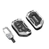 Heavy Zinc Alloy Key fob Cover, Keychain, Key Case, Accessories Compatible with 2018 2019 2020 2021 2022 2023 2024 Jeep Wrangler JL JLU Rubicon Gladiator Sahara. - Retail: $28
