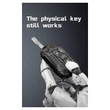 Heavy Zinc Alloy Key fob Cover, Keychain, Key Case, Accessories Compatible with 2018 2019 2020 2021 2022 2023 2024 Jeep Wrangler JL JLU Rubicon Gladiator Sahara. - Retail: $28