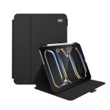Speck New iPad Pro 11 Inch Case (2024 Model, 5th Gen) - with Pencil Holder, Drop & Camera Protection, Slim Multi Range Stand, Balance Folio, No Auto/Sleep Wake Function - Black/Black/White - Retail: $