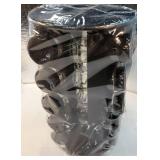 New England Stories Revolving Spice Rack Set with 20 Spice Jars, Kitchen Spice Tower Organizer for Countertop or Cabinet - Carousel Storage Includes 386 Spice Labels (Black) - Retail: $35