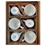 12oz Coffee Mugs Set fo 6, Ceramic Coffee Mugs with Decaled Flowers for Man Woman Mom Dad, Light Weight Coffee Mugs Set for Latte/Cappuccino/Cocoa/Milk, Dishwasher & Microwave Safe - Retail: $26