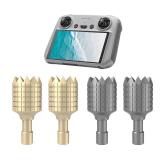 (2 Pairs) Remote Controller Joystick for DJI Mini 4 Pro/Mini 3 Pro 3/Mini 3/Air 3/Air 2S/Mavic 3/Mavic 3 Pro/Mavic 3,Replacement Joystick for DJI RC/RC 2 Remote(Gray&Golden) - Retail: $7