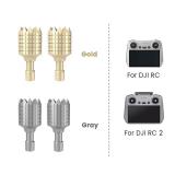 (2 Pairs) Remote Controller Joystick for DJI Mini 4 Pro/Mini 3 Pro 3/Mini 3/Air 3/Air 2S/Mavic 3/Mavic 3 Pro/Mavic 3,Replacement Joystick for DJI RC/RC 2 Remote(Gray&Golden) - Retail: $7