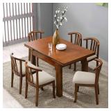 Seat Covers for Dining Room Chair Seat Slipcovers Kitchen Chair Covers (Beige, 6 Pcs) - Retail: $30