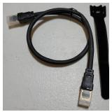 Cat 8 Ethernet Cable, 1.5Ft 3Ft 6Ft 10Ft 15Ft 20Ft 30Ft 40Ft 50Ft 60Ft 100Ft Heavy Duty High Speed Internet Network Cable, Professional LAN Cable Shielded in Wall, Indoor&Outdoor - Retail: $4