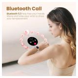 Smart Watches for Women Android/iPhone, IP68 Waterproof Fitness Tracker with Bluetooth Calls(Answer&Make), Activity Pedometer/Heart Rate/SpO2 Monitor/100+ Sports Model(Yellow) - Retail: $60