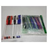 8 Pcs Heat Erasable Pens for Fabric with 64 Refills, Fabric Marking Pens for Sewing, Quilting, Embroidery, Dressmaking, Tailors Sewing Chalk Pencils - Retail: $8