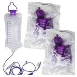 Enteral Delivery Gravity Bag Set, 1200ML Gravity Feeding Bag, Disposable Enteral Nutrition Bag, Large Bore - Health Care Aids - Retail: $14