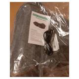 Back Massager with Heat Therapy 3 in 1 Smooth Spine Triple Fusion Back Massager with Heat, Adjustable Height Electric Lumbar Support Pillow for Bed Lower Back Pain Relief Deep Tissue (Gray) - Retail: 