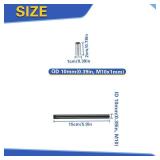 6 PCS 6 Inches Threaded Extension Rod, Matte Black M10 Threaded Extension Rod for Pendant Light Island Lighting Chandeliers Lighting Fixture Rods Stems, Thread Pitch 1 mm - Retail: $14