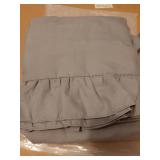 2 Pack Pillow Cases Standard Size, 20x26 Microfiber Pillow Shams Dark Gray Ruffle Pillow Case, Soft Breathable and Non Shrinking Envelope Closure Pillow Cases Ruffle Pillow Covers - Retail: $10