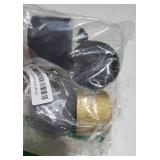 Black Gold Silver Crepe Paper Streamers 4 Rolls 328 ft Pack of Black Metallic Silver Gold Crepe Paper for Graduation New Year Birthday Party Decorations (1.8 Inch x 82 Ft/Roll) - Retail: $1