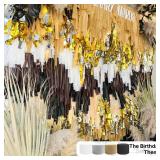 Black Gold Silver Crepe Paper Streamers 4 Rolls 328 ft Pack of Black Metallic Silver Gold Crepe Paper for Graduation New Year Birthday Party Decorations (1.8 Inch x 82 Ft/Roll) - Retail: $1