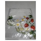 Embroidered Summer Strawberry Kitchen Curtains Valances 58 x 15 Inch Red Strawberry Window Treatment Valance Fruit Flower Leaf Curtain for Bedroom Bathroom Living Room Decor - Retail: $16