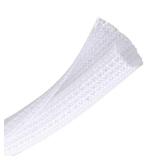 10ft - 1/2 inch Braided Cable Management Sleeve Cord Protector - Self-Wrapping Split Wire Loom for TV/Computer/Home Theater/Engine Bay - White - Retail: $10