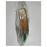 Champagne Velvet Wired Ribbon 1 Inch Velvet with Satin Christmas Ribbon for Gift Wrapping Christmas Tree Decoration Crafts Wreaths Supplies-Continuous 10 Yards - Retail: $25