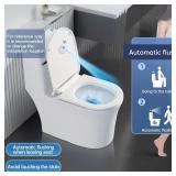 Automatic Toilet Flusher Kit, Touchless Motion Sensor Flush for Toilet, 12' Sensor Range, Battery-Powered, Easy Install, Compatible with Most Toilets CN27B KERDE - Retail: $49