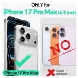 Wallet Case for iPhone 17 Pro Max (6.9) 2025, 4 Card Holders | RFID Blocking | Stand | PU Leather | Magnetic Closure | Protective Folio Cover | Shockproof TPU Shell | Light Brown - Retail: $21'