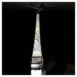 Windows Black Blackout Curtains 63 inches Long 2 Panels Set Grommet Blackout Drapes Energy Saving Noise Reducing Thermal Insulated For Bedroom Living Room Nursery - Retail: $10