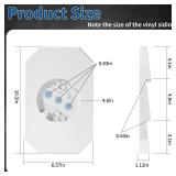 2 Pack Vinyl Siding Mounting Blocks, 8141DBL Vinyl Siding Light Mounting Block with Built-in Electrical Box, Outdoor Mounting Plate kit for 1/2 inch Double - Retail: $25