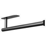 Paper Towel Holder, Improved Premium Paper Towel Holder Under Cabinet, Stainless Steel Paper Towel Holders Rack for Kitchen, Bathroom, Pantry, Fridge, Adhesive or Drilling, Black - Retail: $6