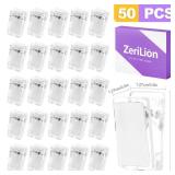 50 Pack Self Adhesive Tapestry Wall Hanging Clips - Command Strips Style Damage-Free Wall Clips for Tapestries Photos Posters - Clear - Retail: $7