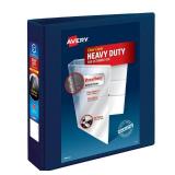Avery Heavy-Duty View 3 Ring Binder, 2 One Touch EZD Rings, 1 Navy Blue Binder (79802) - Retail: $14'