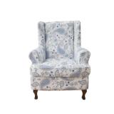Wing Chair Slipcovers Printed Wingback Chair Covers 2 Pieces Wingback Armchair Slipcover Stretch Chair Slip Covers Washable Armchair Protector Cover for Living Room and Bedroom - Retail: $30