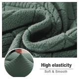 Recliner Cover, Stretch Recliner Covers That Stay in Place, Washable Lazy Boy Recliner Chair Covers, Furniture Protector Recliner Slipcovers for Dog Kid, Light Green - Retail: $30