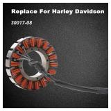 30017-08 Stator Assembly Fit For Harley Davidson 2008-2017 Softail Series, 2008-2018 Dyan Series All Models - Retail: $85