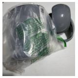 1.25 Gallon Mini Waste Can with Removable Swing-Top Lid - Small Garbage Bin for Kitchen, Bathroom, Bedroom, Office - Compact Trash Can Fit Under Tables & Counters - Dark Grey - Retail: $20